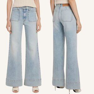 7 For All Mankind Tailorless Dojo High Rise Wide Leg Size 25 Pricilla NWT $218